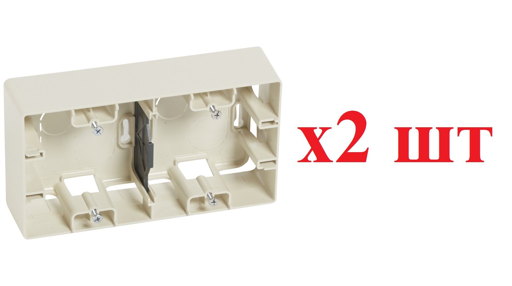 Legrand Etika Слоновая кость Коробка накладная монтаж 2-ая 672540 (2шт), Бежевый, Etika_672540
Legrand Etika Слоновая кость Коробка накладная монтаж 2-ая 672540 (2шт), Бежевый, Etika_672540