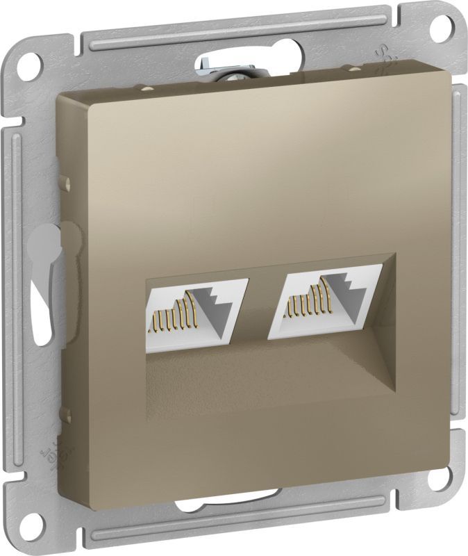 SE AtlasDesign Шампань Розетка двойная компьютерная RJ45+RJ45, кат.5E, механизм ATN000585, AtlasDesign1_Скрытый_1
SE AtlasDesign Шампань Розетка двойная компьютерная RJ45+RJ45, кат.5E, механизм ATN000585, AtlasDesign1_Скрытый_1