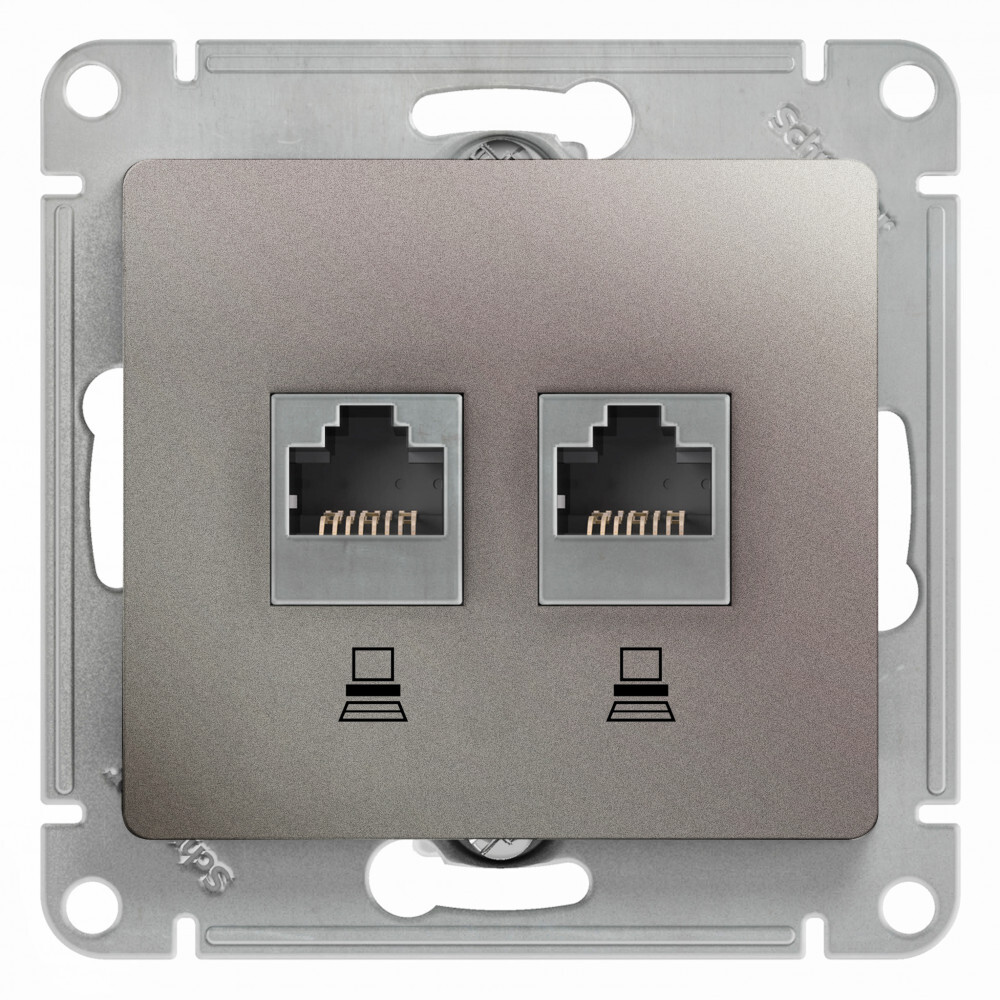 Розетка компьютерная 2-м Glossa RJ45 кат.5E механизм ,платина, GLOSSA10_Скрытый_1
Розетка компьютерная 2-м Glossa RJ45 кат.5E механизм ,платина, GLOSSA10_Скрытый_1