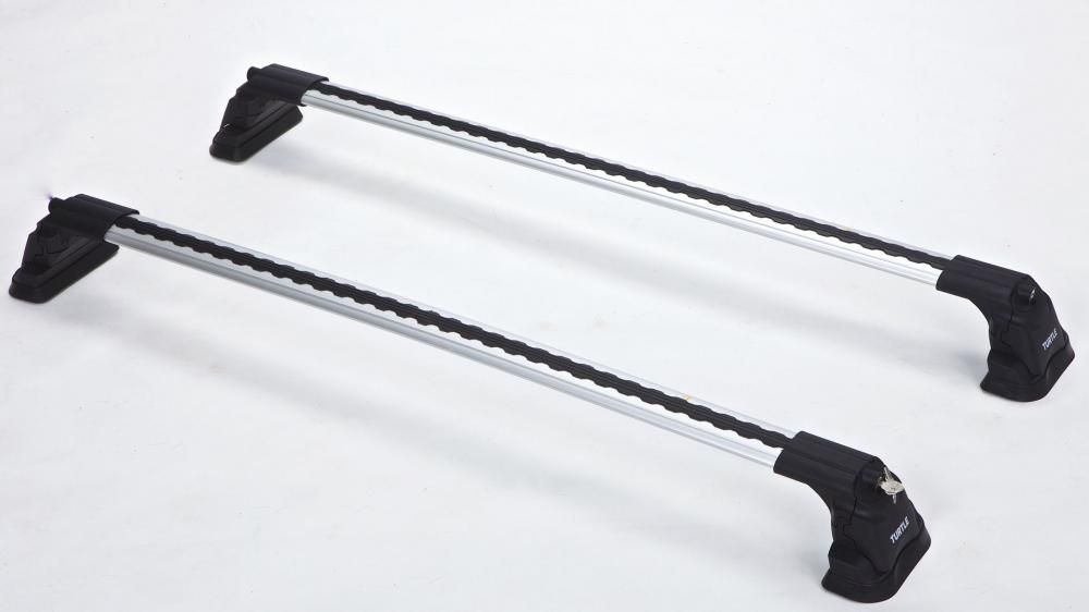 фото Багажник на крышу turtle air-3, аэро дуги на мерседес v класс w447 2015-2022