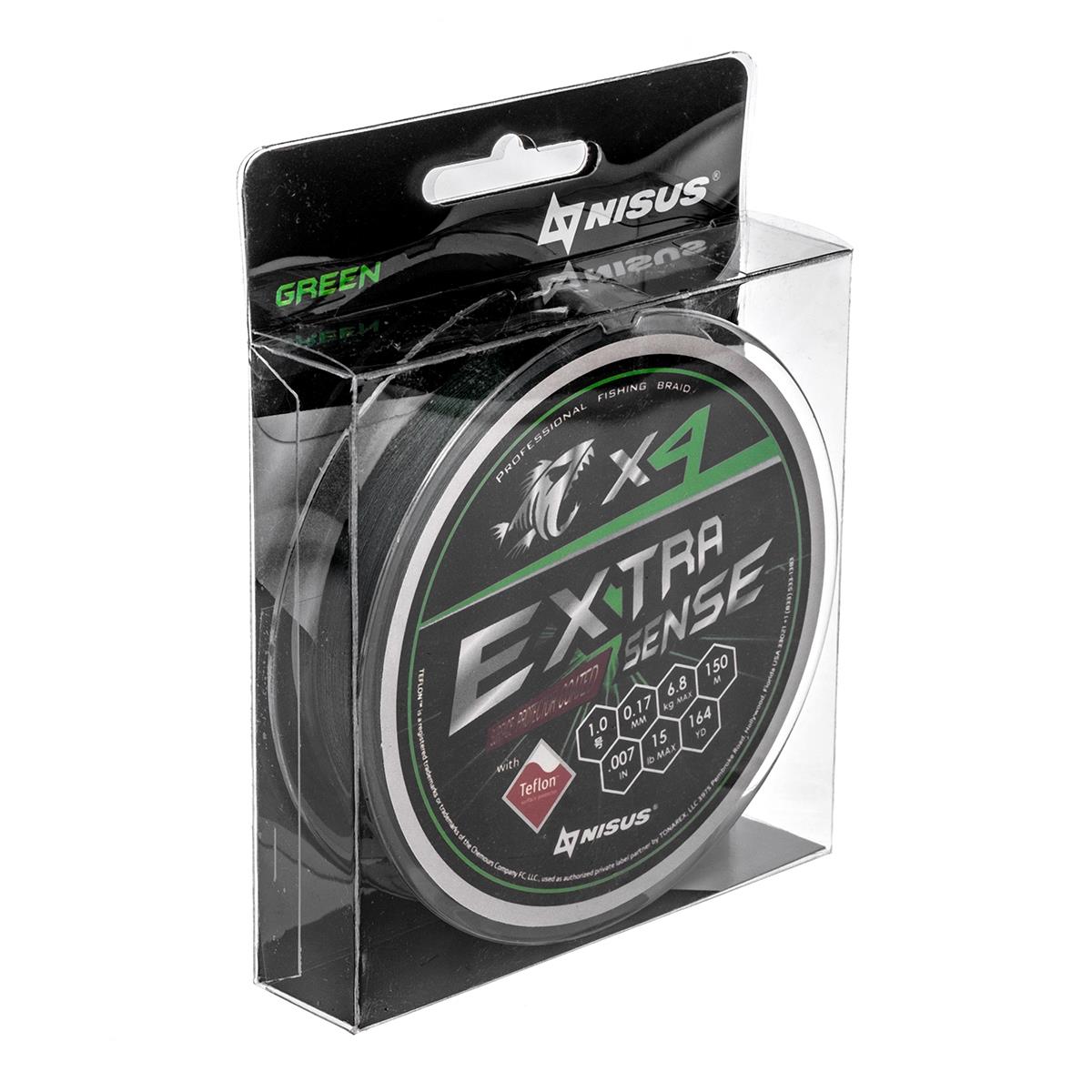 Леска плетеная NISUS Extrasense X4 PE 0,17 мм, 150 м, 6,8 кг, green, Зеленый, Extrasense X4 PE
Леска плетеная NISUS Extrasense X4 PE 0,17 мм, 150 м, 6,8 кг, green, Зеленый, Extrasense X4 PE