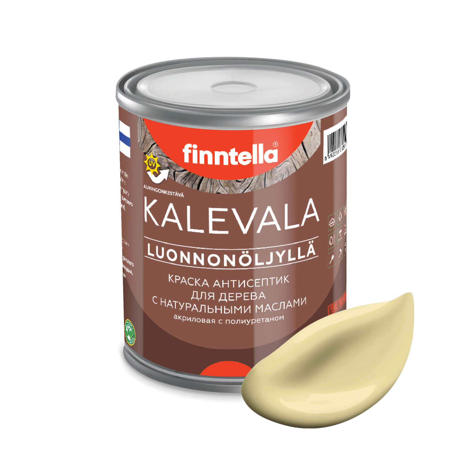 Краска для дерева и деревянных фасадов FINNTELLA KALEVALA, с натуральным маслом и полиурет, Желтый, KALEVALA NLC
Краска для дерева и деревянных фасадов FINNTELLA KALEVALA, с натуральным маслом и полиурет, Желтый, KALEVALA NLC