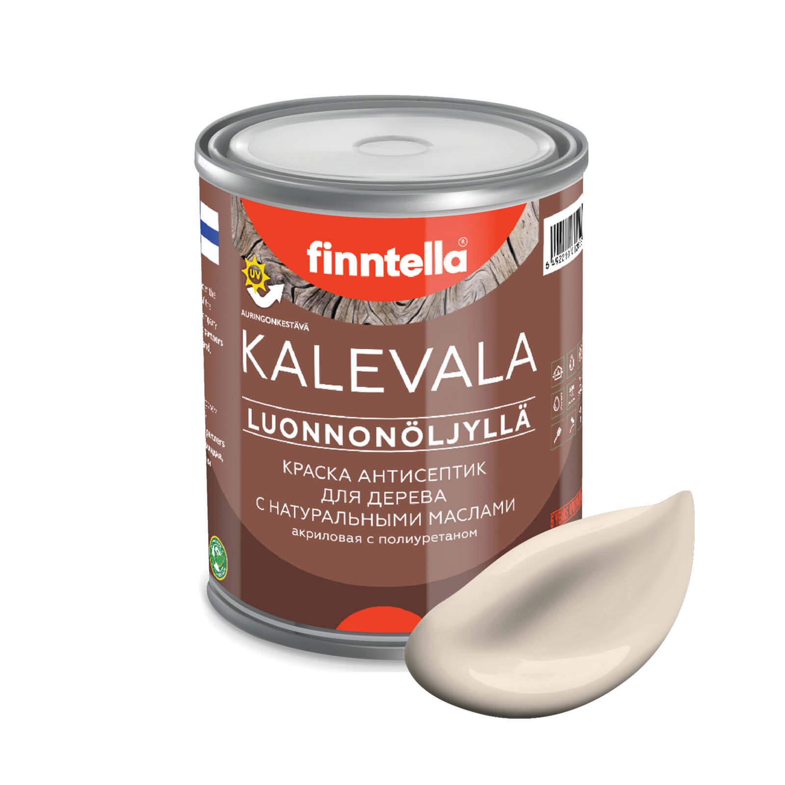 Краска для дерева и деревянных фасадов FINNTELLA KALEVALA, с натуральным маслом и полиурет, Бежевый, KALEVALA NLC
Краска для дерева и деревянных фасадов FINNTELLA KALEVALA, с натуральным маслом и полиурет, Бежевый, KALEVALA NLC