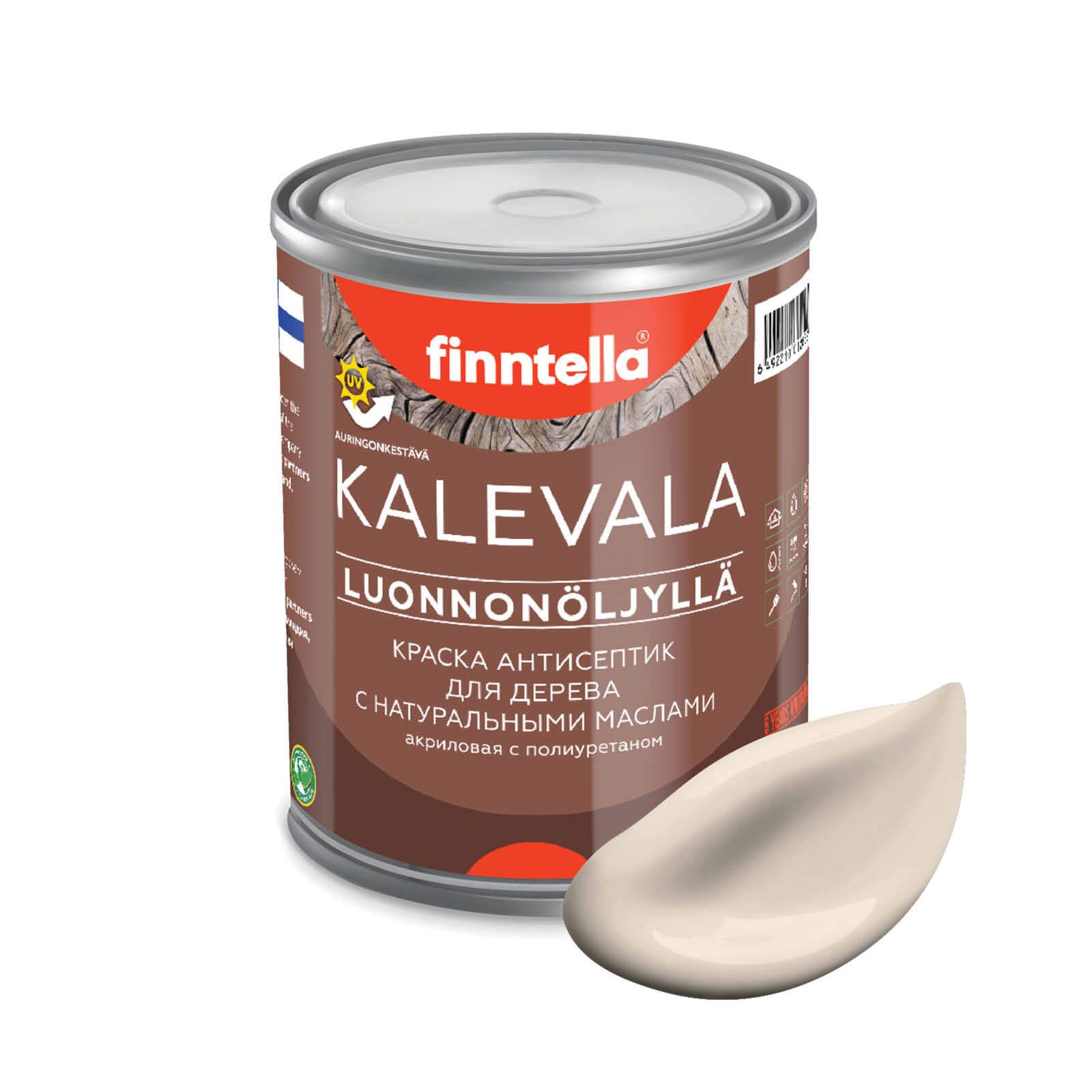Краска для дерева и деревянных фасадов FINNTELLA KALEVALA, с натуральным маслом и полиурет, Бежевый, KALEVALA NLC
Краска для дерева и деревянных фасадов FINNTELLA KALEVALA, с натуральным маслом и полиурет, Бежевый, KALEVALA NLC
