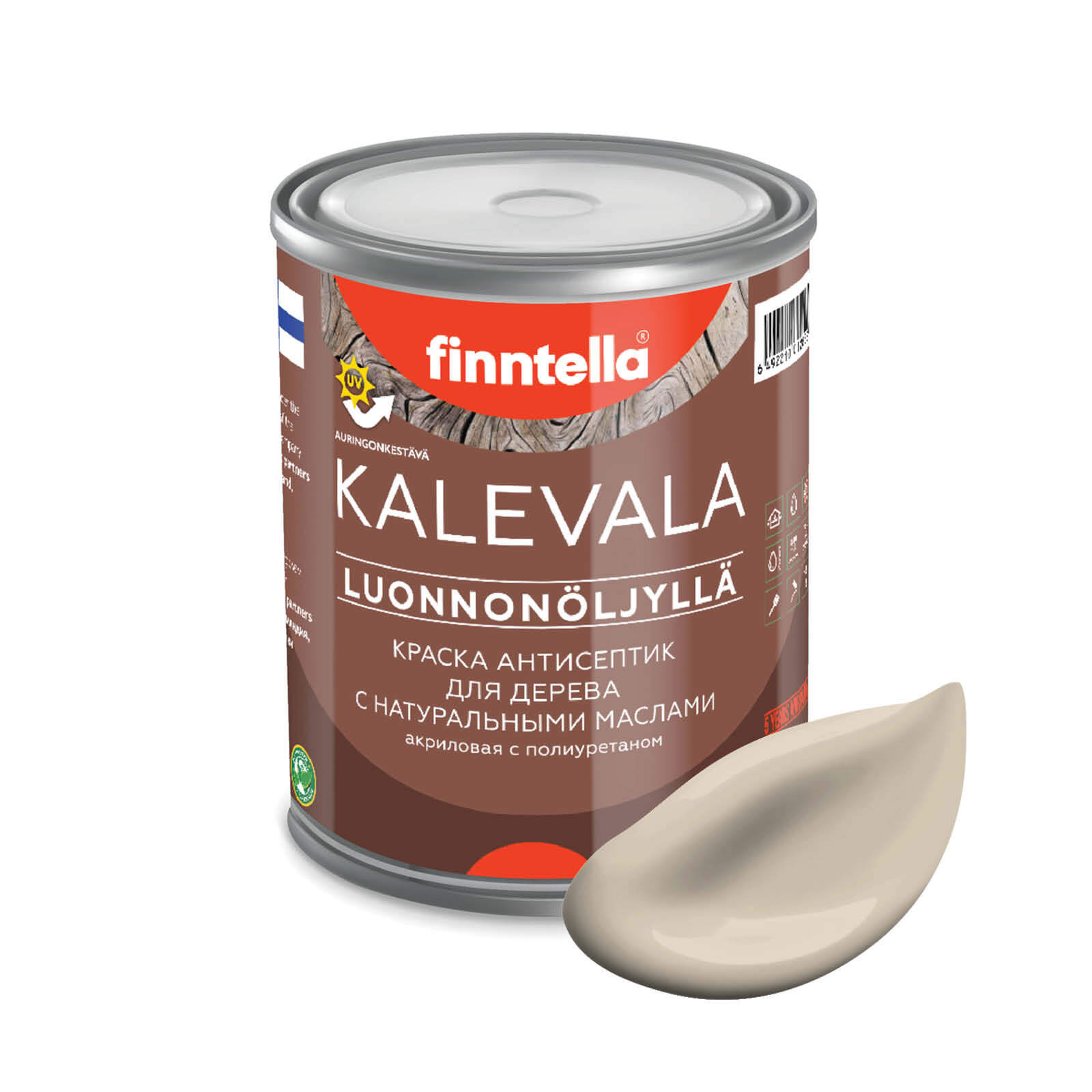 Краска для дерева и деревянных фасадов FINNTELLA KALEVALA, с натуральным маслом и полиурет, Бежевый, KALEVALA NLC
Краска для дерева и деревянных фасадов FINNTELLA KALEVALA, с натуральным маслом и полиурет, Бежевый, KALEVALA NLC