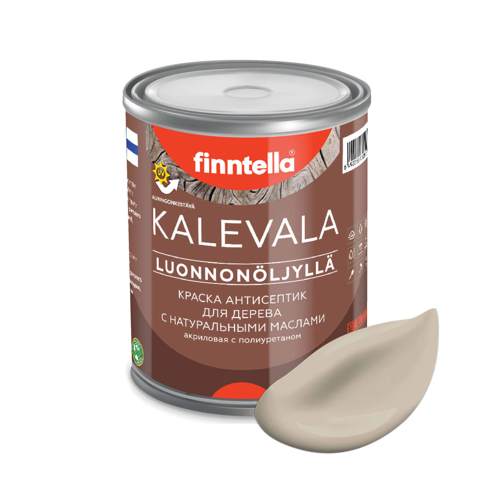 Краска для дерева и деревянных фасадов FINNTELLA KALEVALA, с натуральным маслом и полиурет, Бежевый, KALEVALA NLC
Краска для дерева и деревянных фасадов FINNTELLA KALEVALA, с натуральным маслом и полиурет, Бежевый, KALEVALA NLC