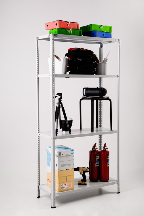 Стеллаж металлический ФУРАМА СТФЛ 2000х1000х300мм, 4 полки серый 
Стеллаж металлический ФУРАМА СТФЛ 2000х1000х300мм, 4 полки серый