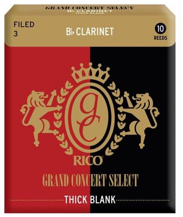 Rico Rgt10bcl300 Grand Concert Select Thick Blank - трости для кларнета Bb №3, 10 шт/упак
Rico Rgt10bcl300 Grand Concert Select Thick Blank - трости для кларнета Bb №3, 10 шт/упак