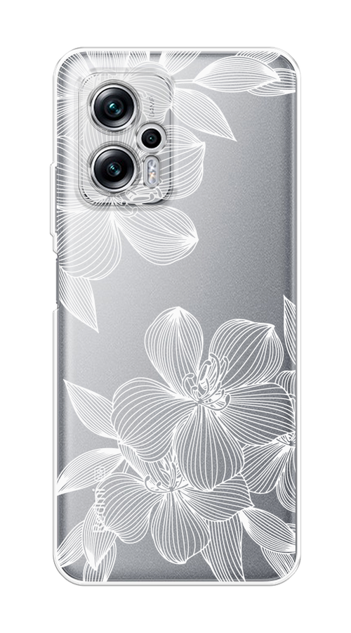 Чехол на Xiaomi Poco X4 GT/Redmi Note 11T Pro/11T Pro Plus "Крокус", Белый;прозрачный, 315250-1 
Чехол на Xiaomi Poco X4 GT/Redmi Note 11T Pro/11T Pro Plus "Крокус", Белый;прозрачный, 315250-1