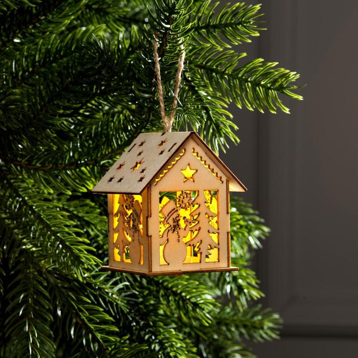 Елочная игрушка Luazon Lighting Домик со снеговиком свечение белое 6117276 1 шт. бежевый, Домик со снеговиком свечение тёплое белое
Елочная игрушка Luazon Lighting Домик со снеговиком свечение белое 6117276 1 шт. бежевый, Домик со снеговиком свечение тёплое белое