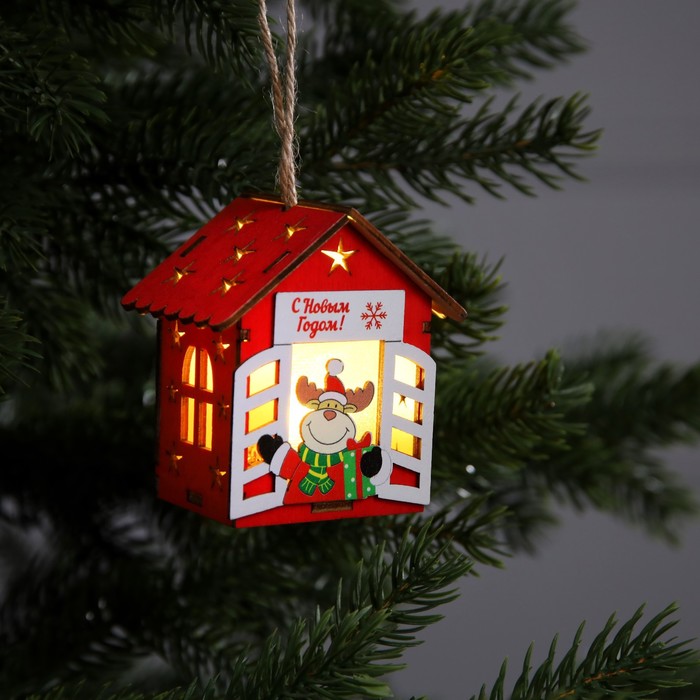 Елочная игрушка Luazon Lighting Дом с оленем свечение теплое белое 9594128 1 шт. красный, Дом с оленем свечение теплое белое
Елочная игрушка Luazon Lighting Дом с оленем свечение теплое белое 9594128 1 шт. красный, Дом с оленем свечение теплое белое