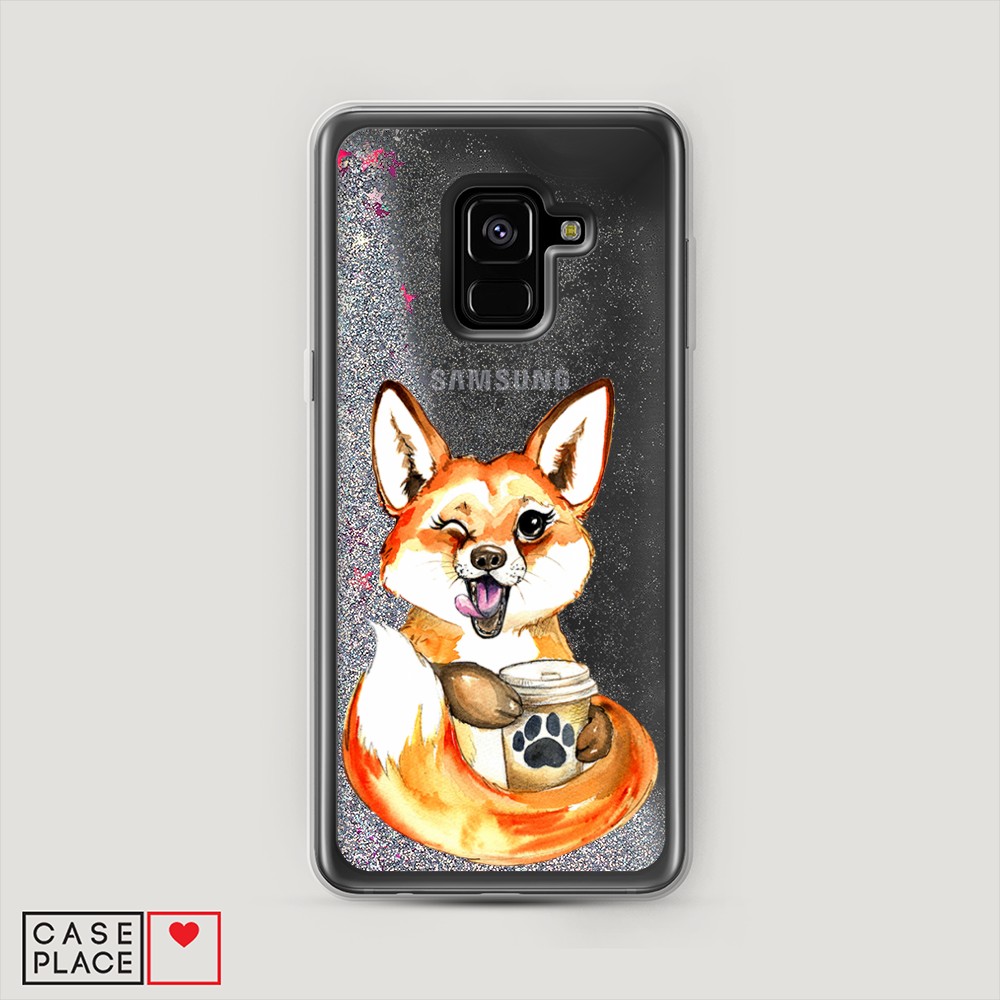 Жидкий чехол с блестками "Подмигивающая лиса с кофе" на Samsung Galaxy A8 2018, 25491-1
Жидкий чехол с блестками "Подмигивающая лиса с кофе" на Samsung Galaxy A8 2018, 25491-1
