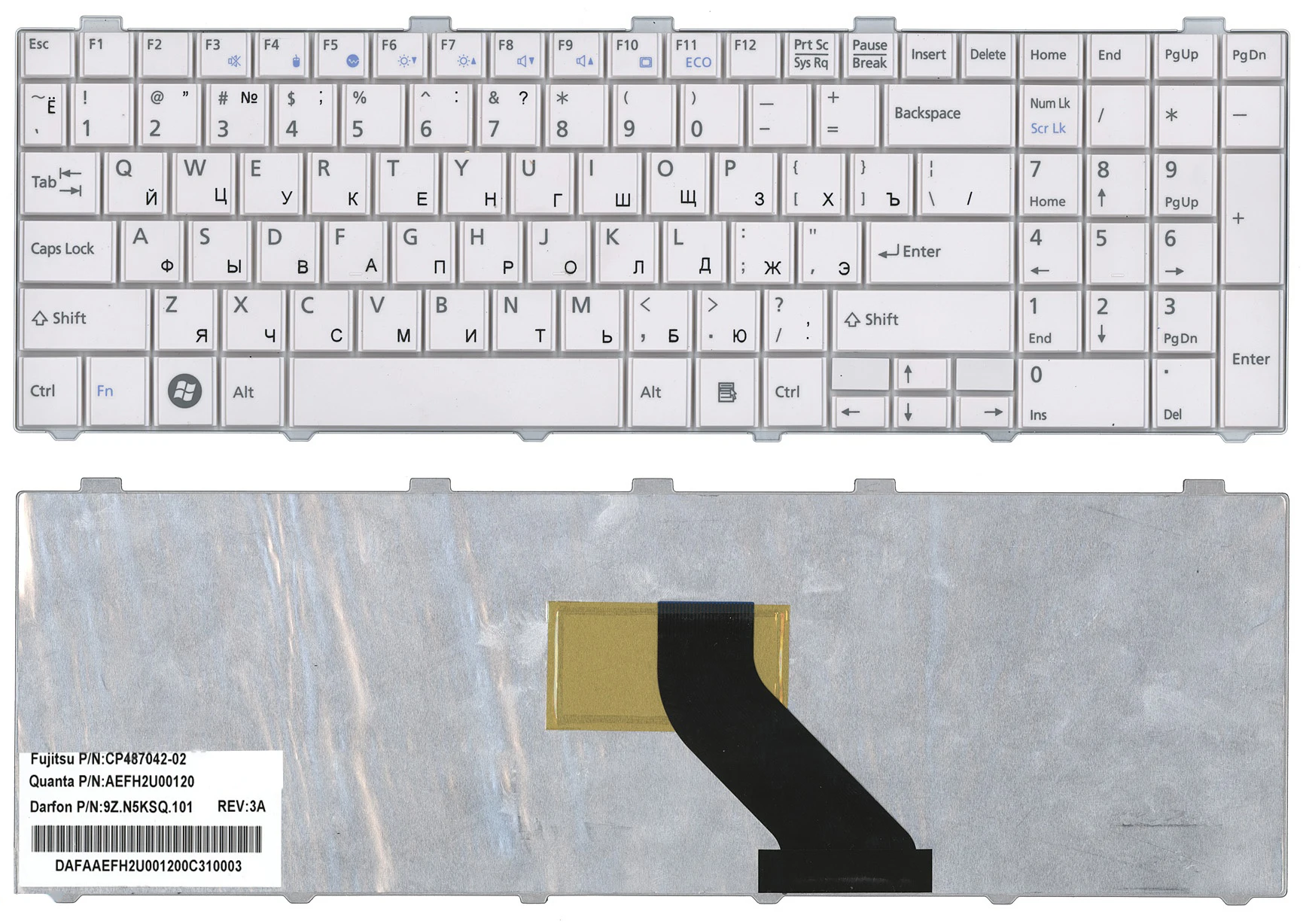 Клавиатура Vbparts для ноутбука Fujitsu Fujitsu Lifebook 530, A530, AH530, AH531, NH751
Клавиатура Vbparts для ноутбука Fujitsu Fujitsu Lifebook 530, A530, AH530, AH531, NH751