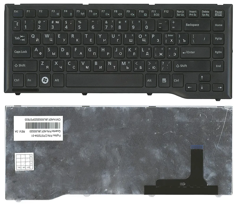 Клавиатура для ноутбуков Fujitsu Siemens Lifebook LH532 Series, Русская, Чёрная, p/n: AEFJ
Клавиатура для ноутбуков Fujitsu Siemens Lifebook LH532 Series, Русская, Чёрная, p/n: AEFJ