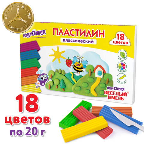 Пластилин классический ЮНЛАНДИЯ ВЕСЁЛЫЙ ШМЕЛЬ, 18 цветов, 360 грамм, стек, ВЫСШЕЕ КАЧЕС, Разноцветный
Пластилин классический ЮНЛАНДИЯ ВЕСЁЛЫЙ ШМЕЛЬ, 18 цветов, 360 грамм, стек, ВЫСШЕЕ КАЧЕС, Разноцветный