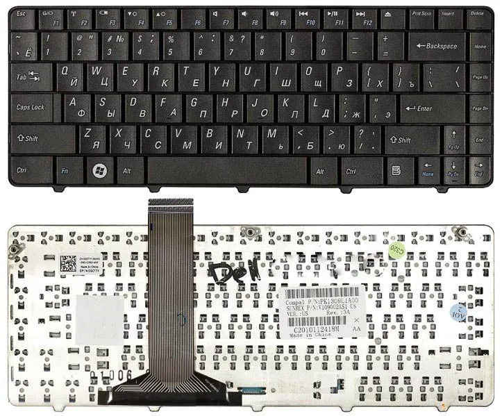Клавиатура для ноутбуков Dell Inspiron Mini 11, 11z, 1110 Series, p/n: PK1309L1A00, MP-09F
Клавиатура для ноутбуков Dell Inspiron Mini 11, 11z, 1110 Series, p/n: PK1309L1A00, MP-09F