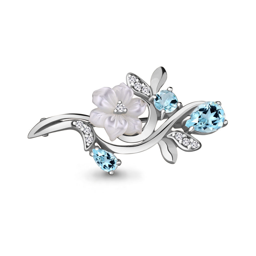 Брошь из серебра с топазом Aquamarine Aquamarine 7735402А_925_р, 7735402А_925_р
Брошь из серебра с топазом Aquamarine Aquamarine 7735402А_925_р, 7735402А_925_р
