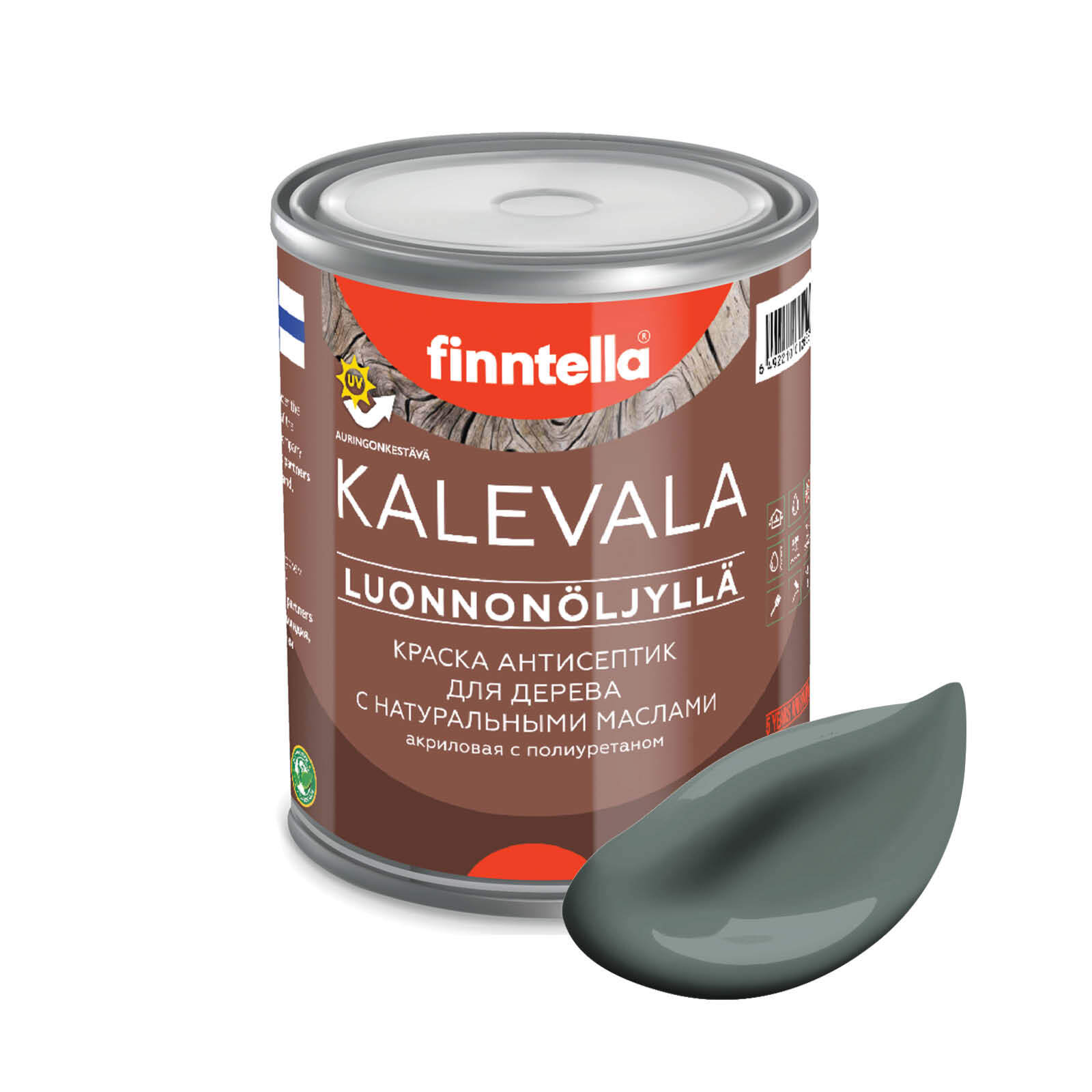 Краска для дерева и деревянных фасадов FINNTELLA KALEVALA, с натуральным маслом и полиурет, Зеленый, KALEVALA NLC
Краска для дерева и деревянных фасадов FINNTELLA KALEVALA, с натуральным маслом и полиурет, Зеленый, KALEVALA NLC