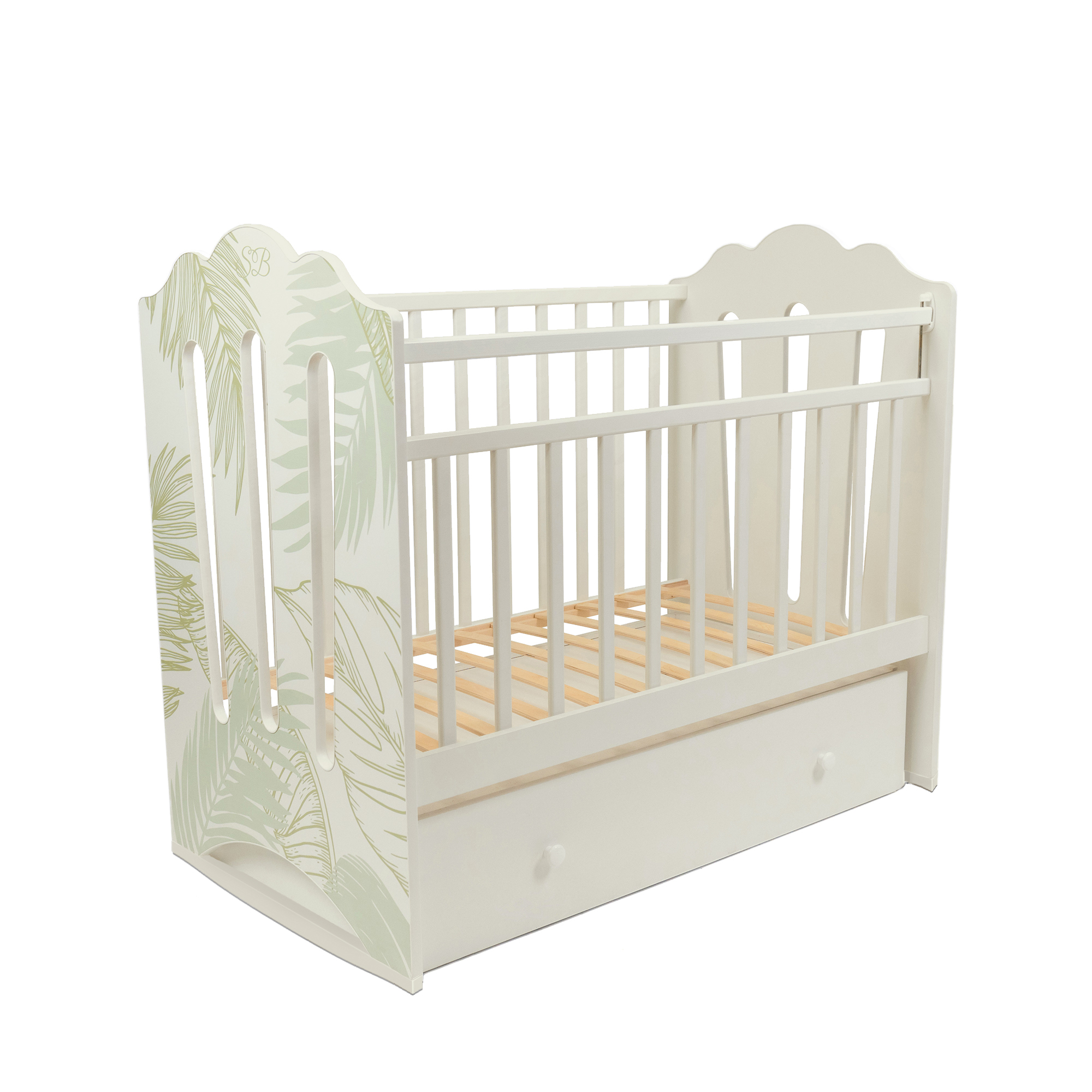 Кровать детская Sweet Baby Cristallina, колесо-качалка с ящиком, Avorio, слоновая кость, Sweet Baby 426696
Кровать детская Sweet Baby Cristallina, колесо-качалка с ящиком, Avorio, слоновая кость, Sweet Baby 426696