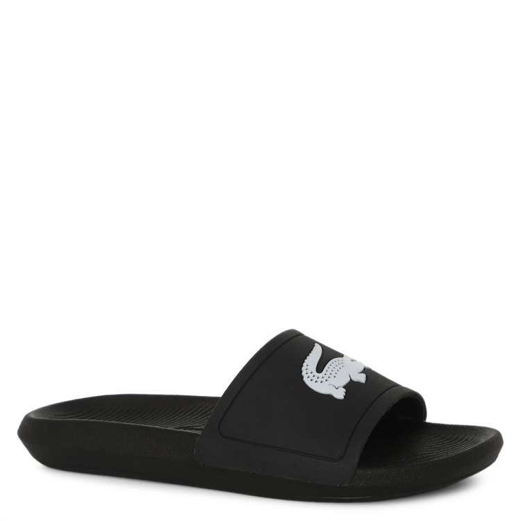 фото Шлепанцы мужские lacoste cma0018 croco slide 119 1 черные 7 uk