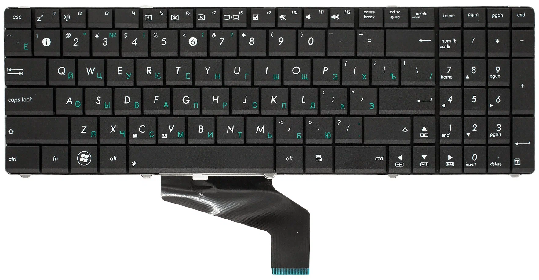 Клавиатура для ноутбуков Asus K73, X53, G72, X53, K53, A53, A52J, K52J, G51, G53, N53 Seri
Клавиатура для ноутбуков Asus K73, X53, G72, X53, K53, A53, A52J, K52J, G51, G53, N53 Seri