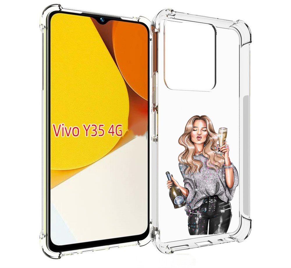 Чехол MyPads красивая-любительница-шампанского женский для Vivo Y35 4G 2022 / Vivo Y22, Прозрачный, Tocco
Чехол MyPads красивая-любительница-шампанского женский для Vivo Y35 4G 2022 / Vivo Y22, Прозрачный, Tocco