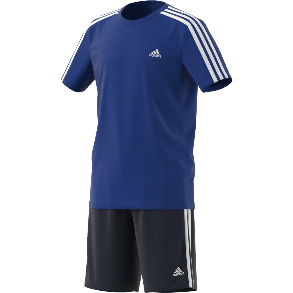 фото Костюм спортивный adidas b 3s t set he9343 цв.синий р.164