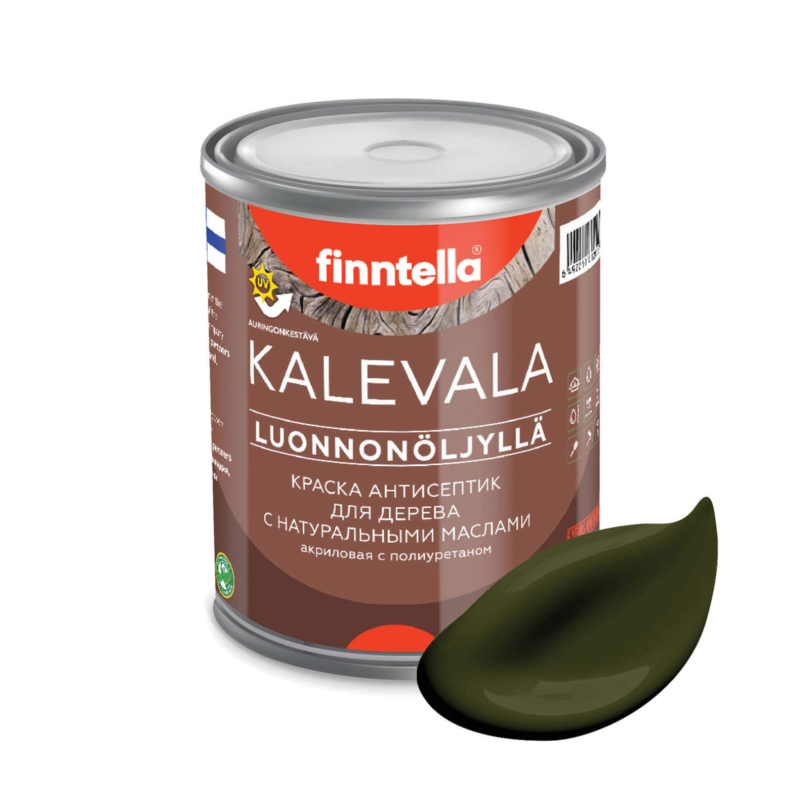 Краска для дерева и деревянных фасадов FINNTELLA KALEVALA, с натуральным маслом и полиурет, Зеленый, KALEVALA NLC
Краска для дерева и деревянных фасадов FINNTELLA KALEVALA, с натуральным маслом и полиурет, Зеленый, KALEVALA NLC