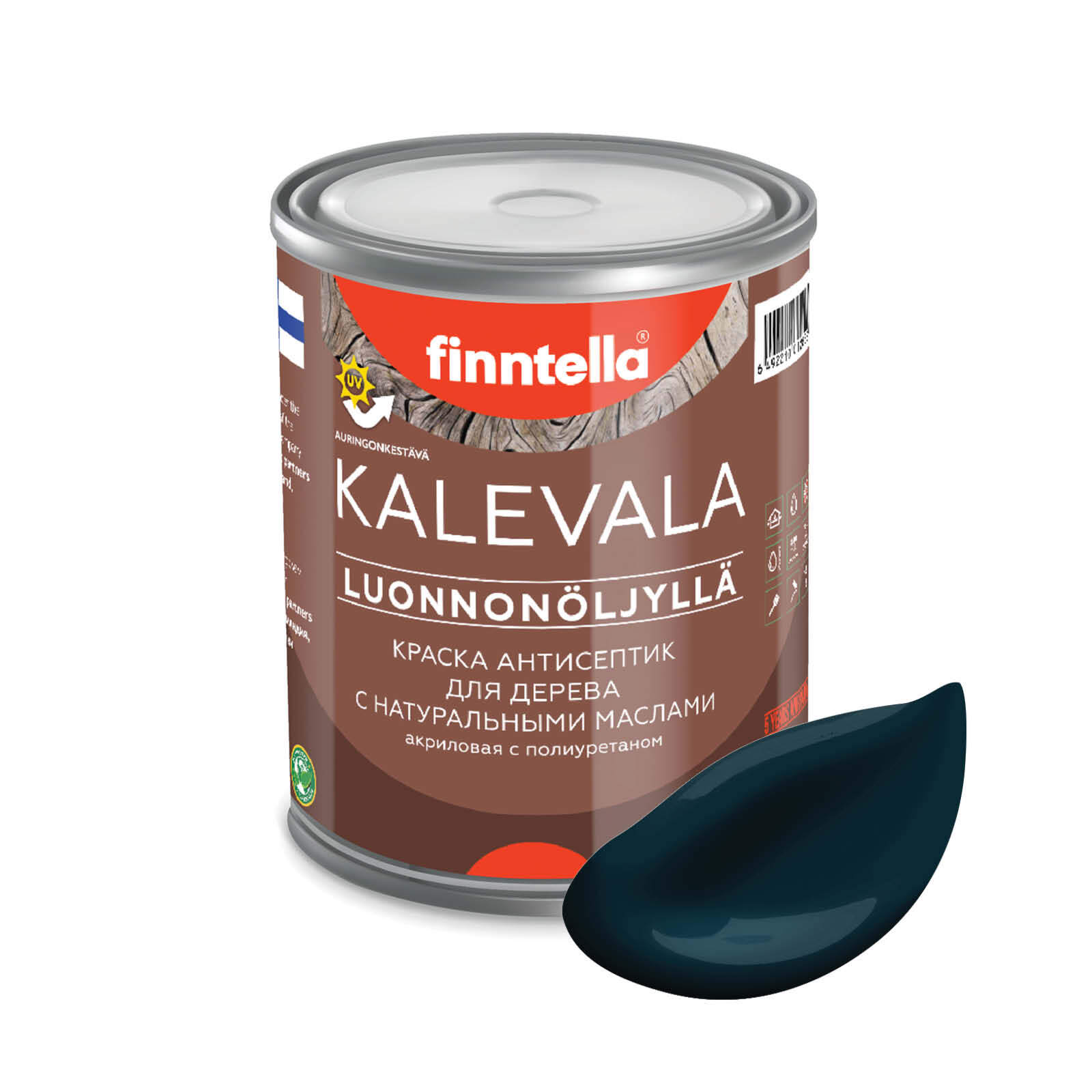 Краска для дерева и деревянных фасадов FINNTELLA KALEVALA, с натуральным маслом и полиурет, Зеленый, KALEVALA NLC
Краска для дерева и деревянных фасадов FINNTELLA KALEVALA, с натуральным маслом и полиурет, Зеленый, KALEVALA NLC
