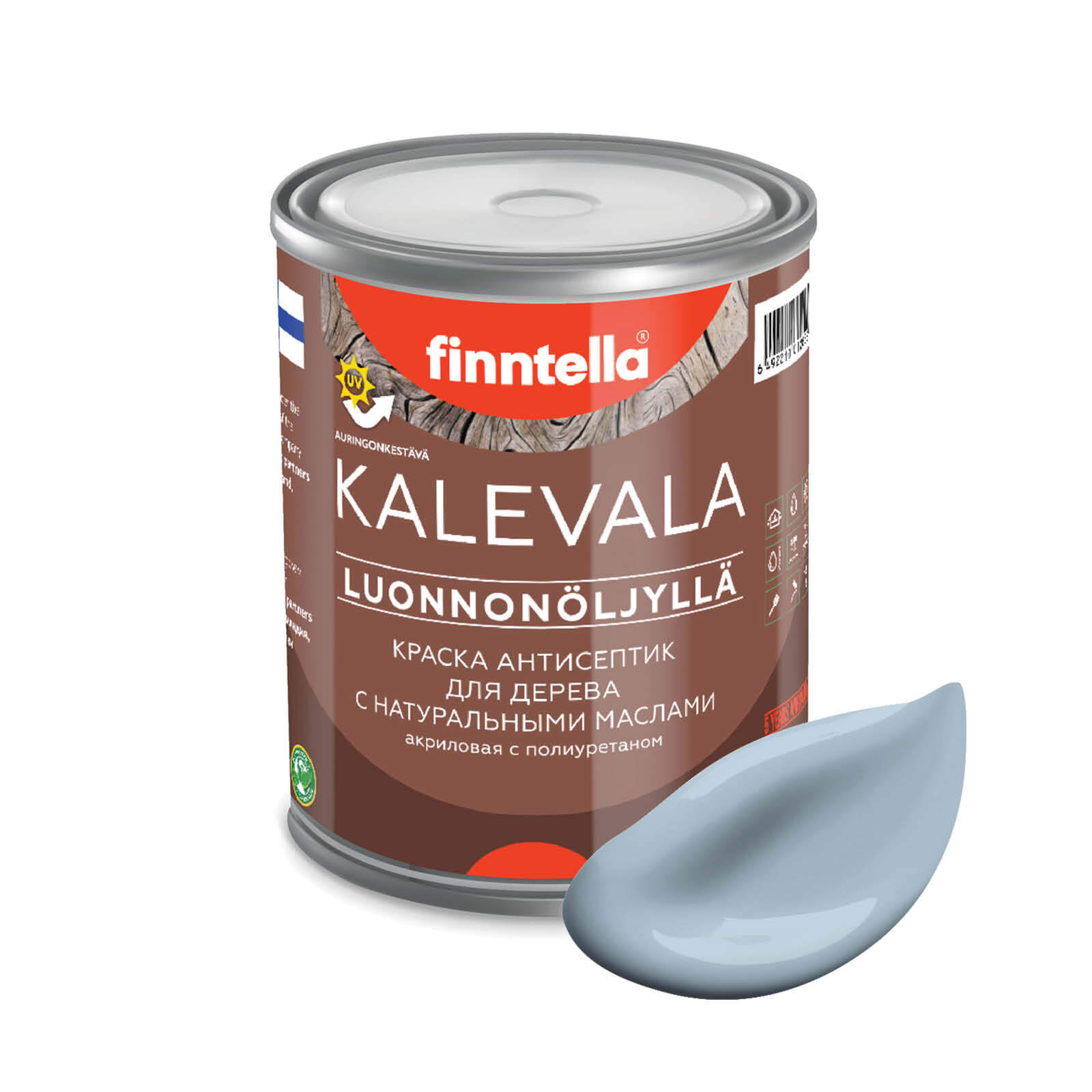 Краска для дерева и деревянных фасадов FINNTELLA KALEVALA, с натуральным маслом и полиурет, Голубой, KALEVALA NLC
Краска для дерева и деревянных фасадов FINNTELLA KALEVALA, с натуральным маслом и полиурет, Голубой, KALEVALA NLC