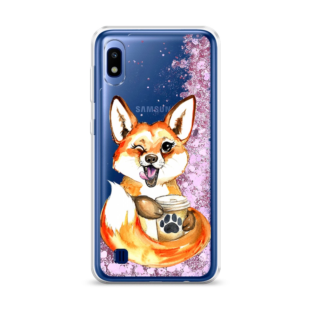 Жидкий чехол с блестками "Подмигивающая лиса с кофе" на Samsung Galaxy A10, 27994-1
Жидкий чехол с блестками "Подмигивающая лиса с кофе" на Samsung Galaxy A10, 27994-1