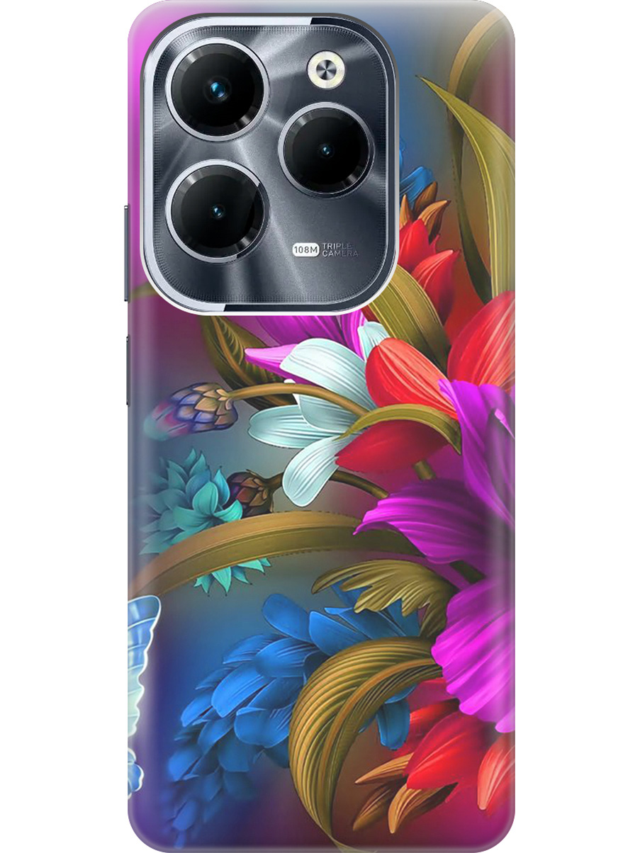 Силиконовый чехол на Infinix Hot 40 / Hot 40 Pro с рисунком "Фантастические цветы", Зеленый;красный;фиолетовый, 20011884
Силиконовый чехол на Infinix Hot 40 / Hot 40 Pro с рисунком "Фантастические цветы", Зеленый;красный;фиолетовый, 20011884