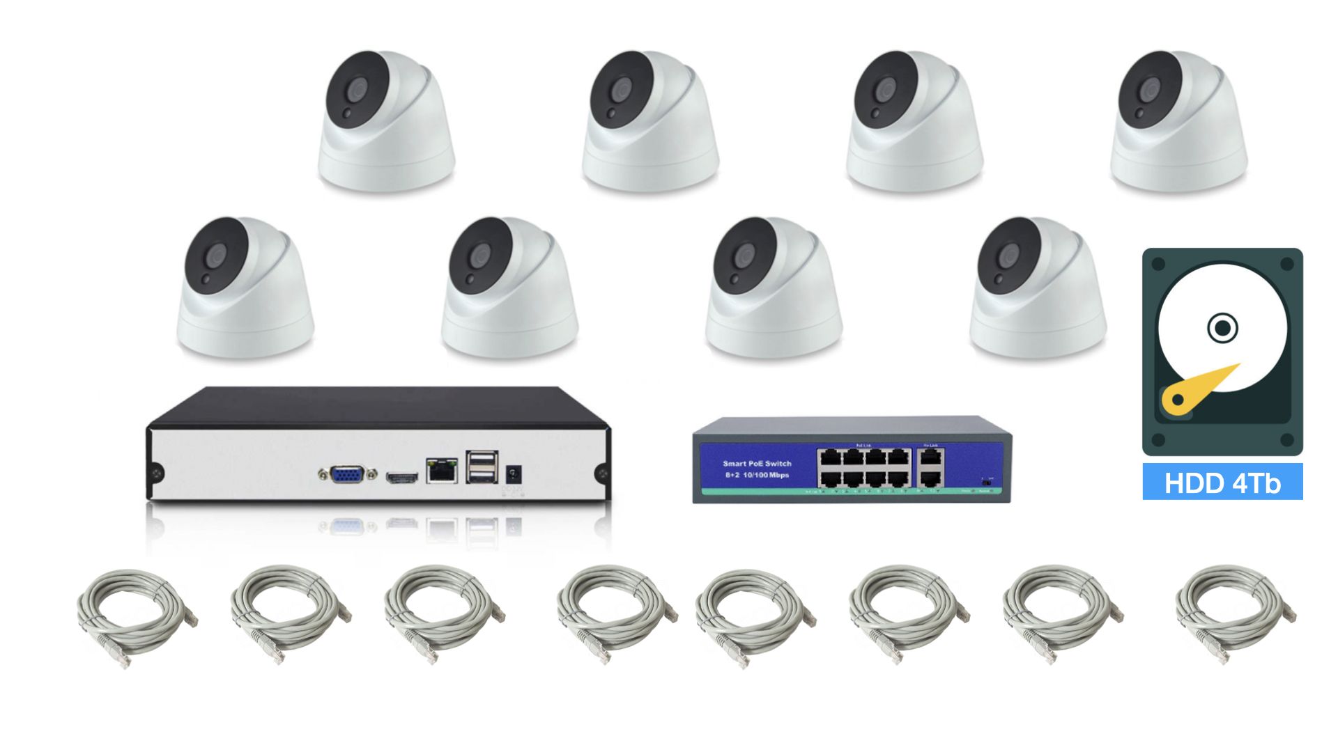 Полный IP POE комплект видеонаблюдения на 8 камер (KIT8IPPOE04M5B_HDD4TB), KIT8IPPOE04M5B_HDD4TB
Полный IP POE комплект видеонаблюдения на 8 камер (KIT8IPPOE04M5B_HDD4TB), KIT8IPPOE04M5B_HDD4TB