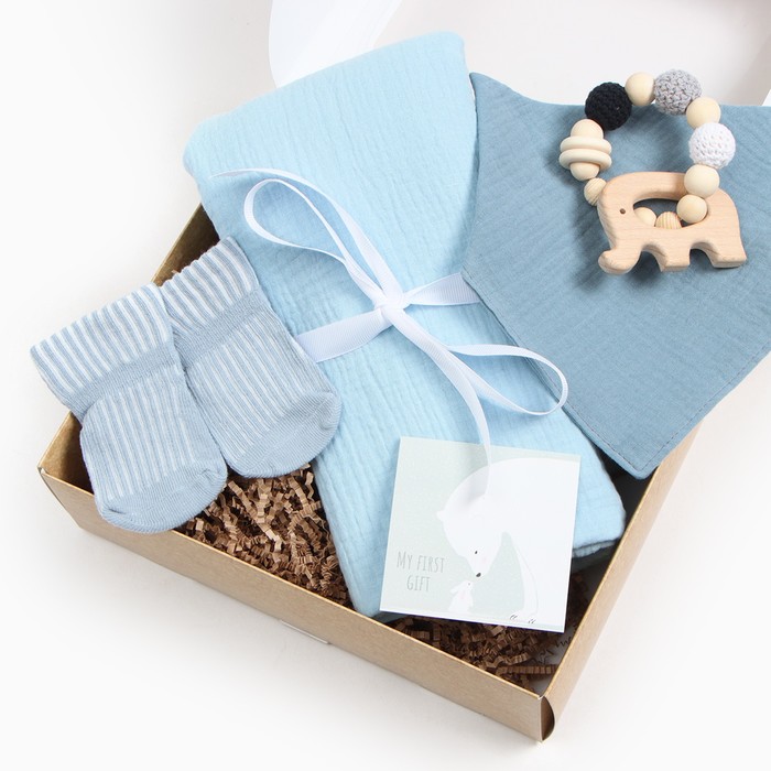 Подарочный набор Крошка Я "My first gift", пелёнка 100х130 см и аксессуары, Детский подарок
Подарочный набор Крошка Я "My first gift", пелёнка 100х130 см и аксессуары, Детский подарок