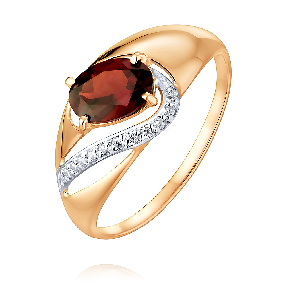 Кольцо из красного золота с гранатом/фианитом р. , ADAMAS 1454934/01-А50Д-655, 1454934/01-А50Д-655
Кольцо из красного золота с гранатом/фианитом р. , ADAMAS 1454934/01-А50Д-655, 1454934/01-А50Д-655