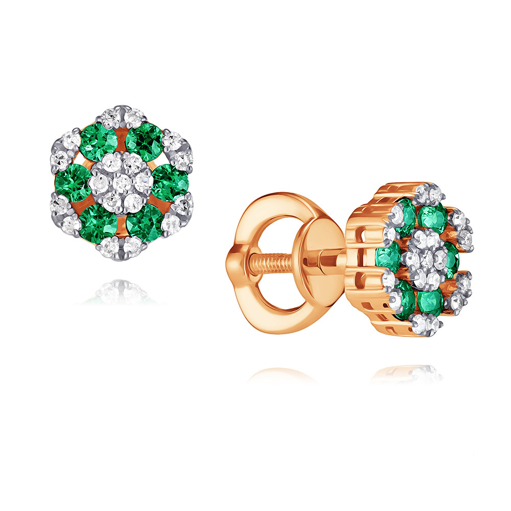 Серьги из красного золота с бриллиантом/изумрудом ADAMAS 21039554/01-А50Д-433, 21039554/01-А50Д-433
Серьги из красного золота с бриллиантом/изумрудом ADAMAS 21039554/01-А50Д-433, 21039554/01-А50Д-433