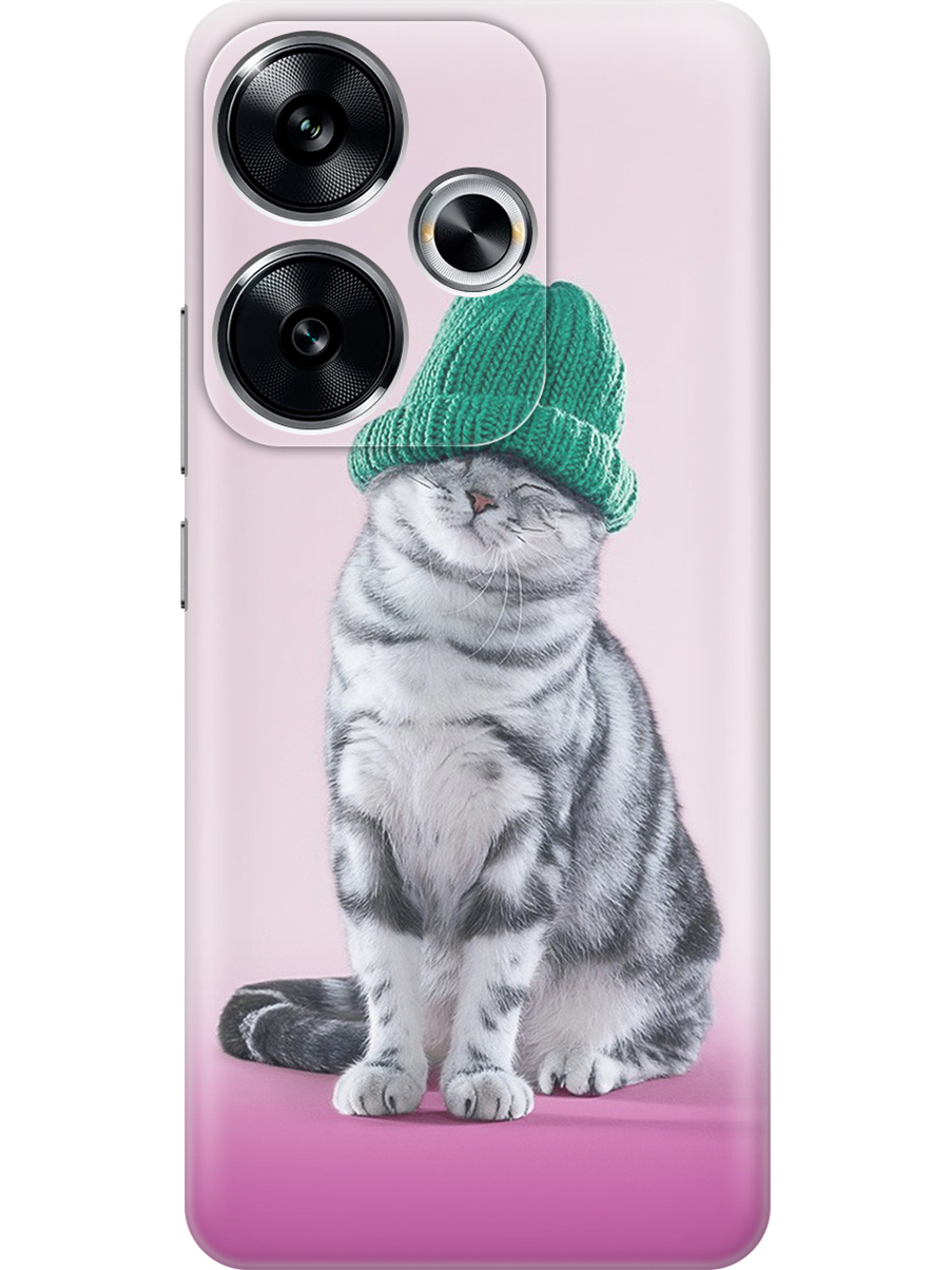 Силиконовый чехол на Xiaomi Redmi Turbo 3, Poco F6 с принтом "Кот в зеленой шапке", Прозрачный;серый;розовый, 783980811
Силиконовый чехол на Xiaomi Redmi Turbo 3, Poco F6 с принтом "Кот в зеленой шапке", Прозрачный;серый;розовый, 783980811
