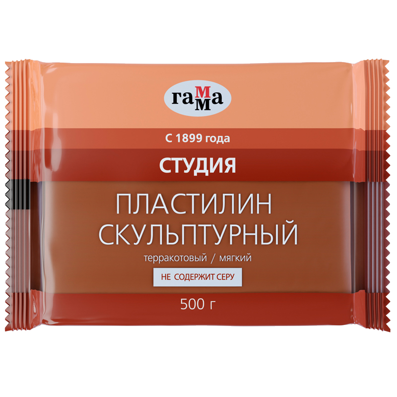 Пластилин скульптурный Гамма "Студия", терракотовый, мягкий, 500г (2.80.Е050.004.3), 10шт., Коричневый
Пластилин скульптурный Гамма "Студия", терракотовый, мягкий, 500г (2.80.Е050.004.3), 10шт., Коричневый