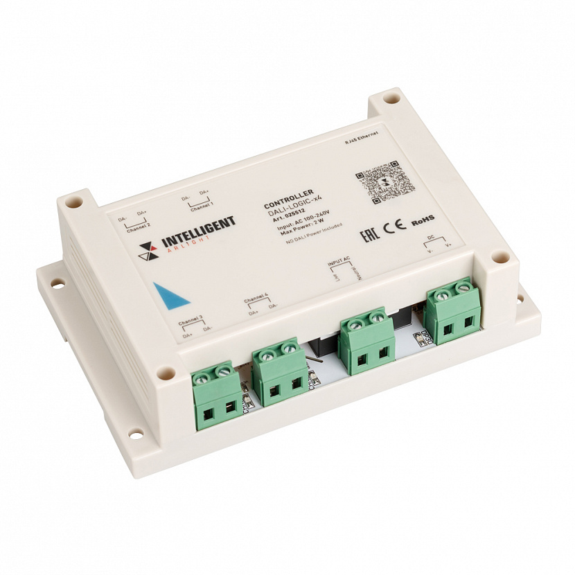 INTELLIGENT ARLIGHT Контроллер DALI-LOGIC-x4 (230B, Ethernet) (IARL, -) IARL 025512, Белый
INTELLIGENT ARLIGHT Контроллер DALI-LOGIC-x4 (230B, Ethernet) (IARL, -) IARL 025512, Белый
