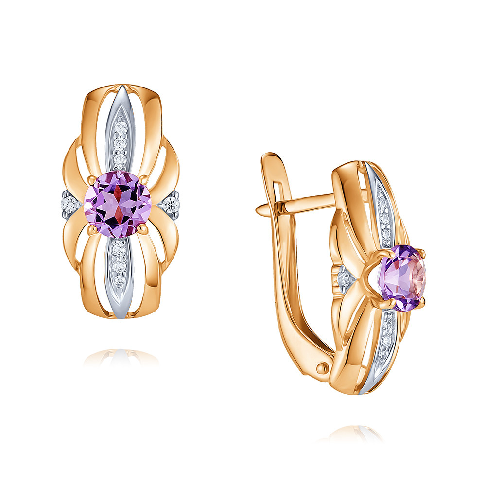 Серьги из красного золота с фианитом/аметистом ADAMAS 24039419/01-А50Д-653, 24039419/01-А50Д-653
Серьги из красного золота с фианитом/аметистом ADAMAS 24039419/01-А50Д-653, 24039419/01-А50Д-653