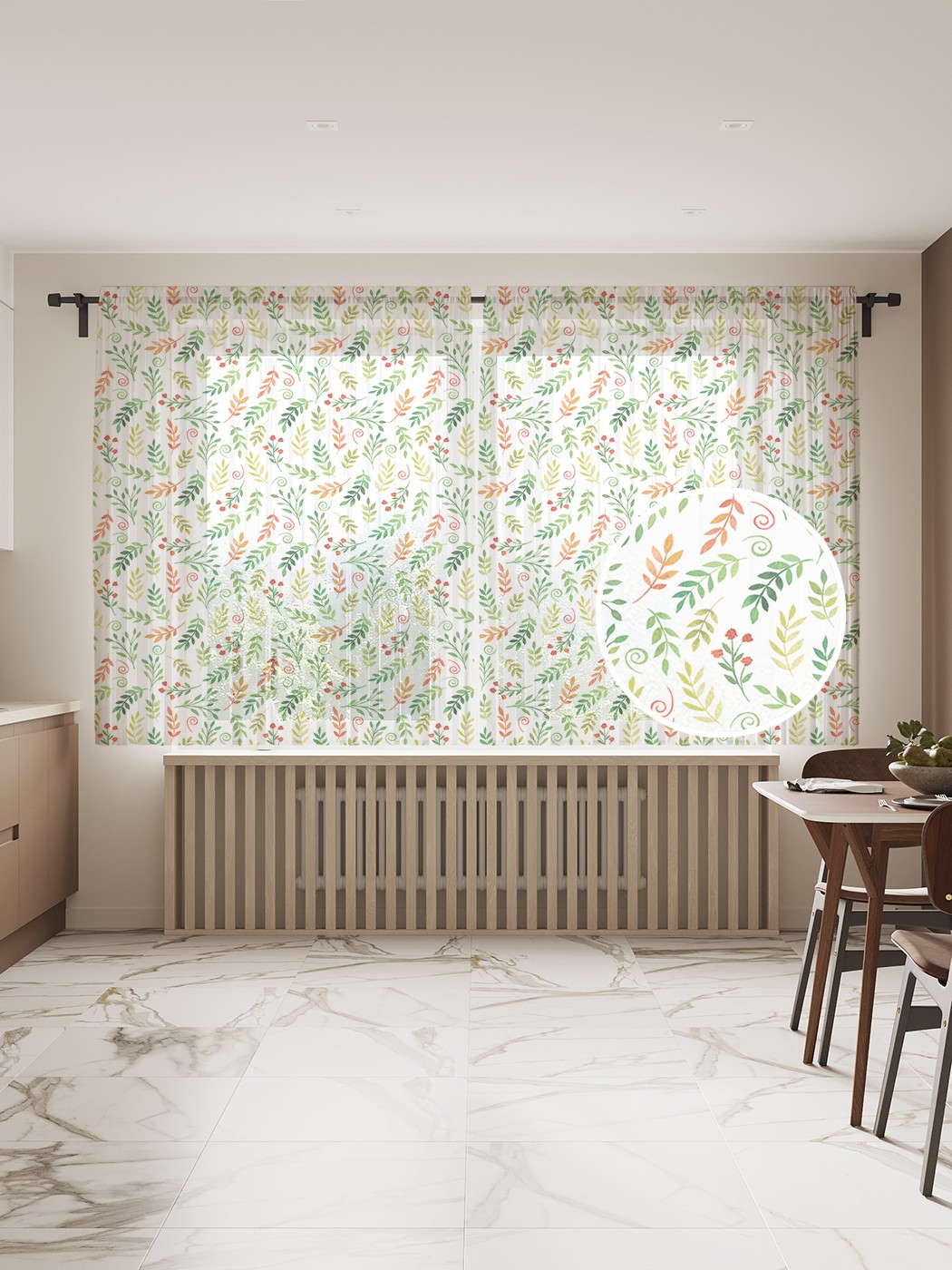 Фототюль JoyArty "Листья и завитки", 145x180 см (2 полотна со шторной лентой + 50 крючков), Листья и завитки
Фототюль JoyArty "Листья и завитки", 145x180 см (2 полотна со шторной лентой + 50 крючков), Листья и завитки