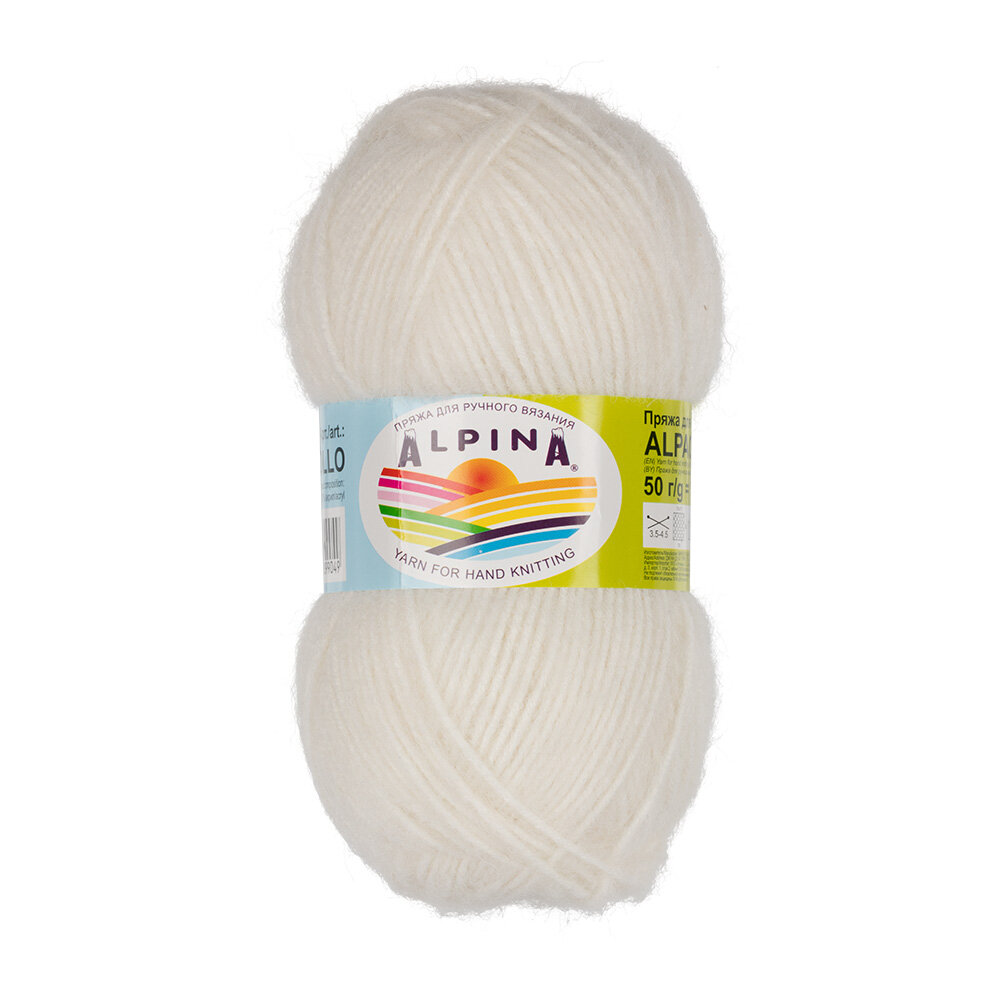 Пряжа Alpina Alpaca Pollo 4 шт. по 50 г 80% альпака, 20% акрил 125 м 01 БЕЛЫЙ, ALPACA POLLO
Пряжа Alpina Alpaca Pollo 4 шт. по 50 г 80% альпака, 20% акрил 125 м 01 БЕЛЫЙ, ALPACA POLLO
