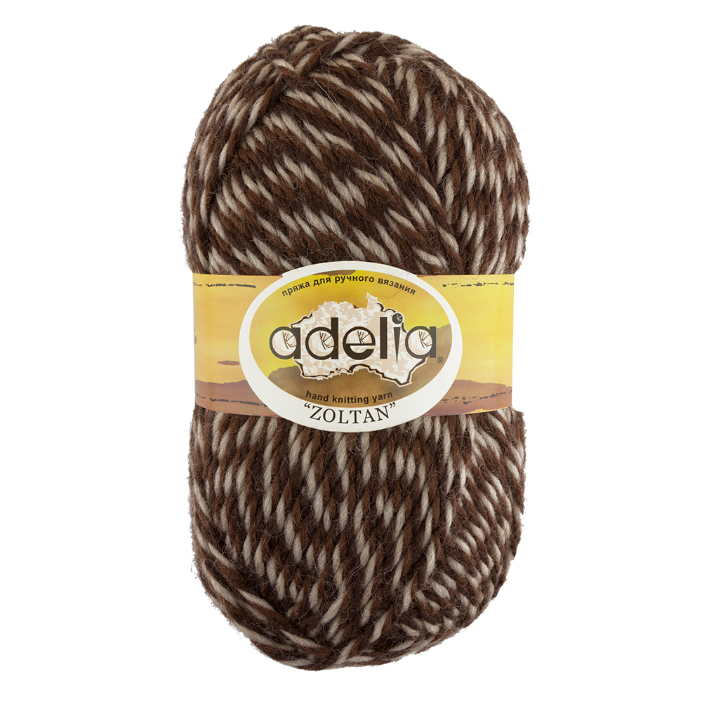 Пряжа Adelia Zoltan, 5 шт. по 100 г, набор, 100% шерсть, 115 м №139 бежевый-коричневый, ZOLTAN
Пряжа Adelia Zoltan, 5 шт. по 100 г, набор, 100% шерсть, 115 м №139 бежевый-коричневый, ZOLTAN