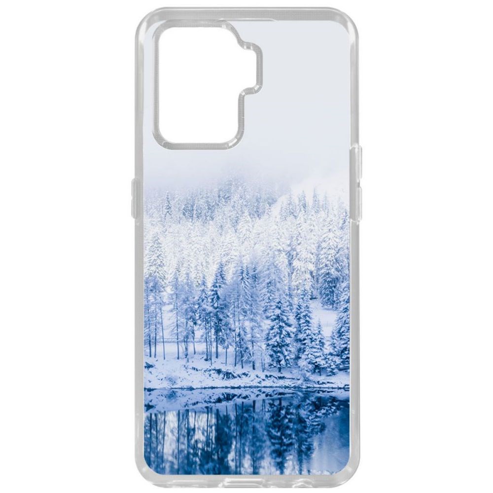 фото Чехол-накладка krutoff clear case зимняя река для oppo reno5 lite