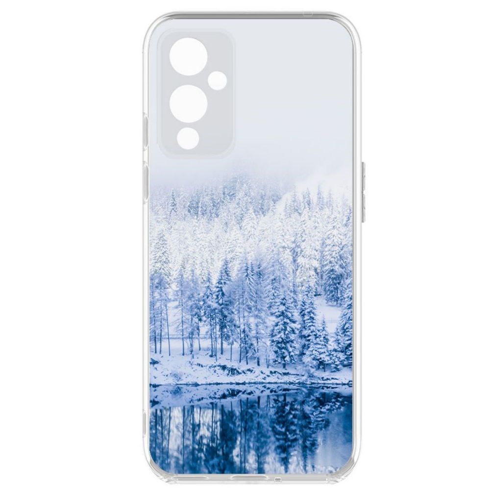 фото Чехол-накладка krutoff clear case зимняя река для oneplus 9