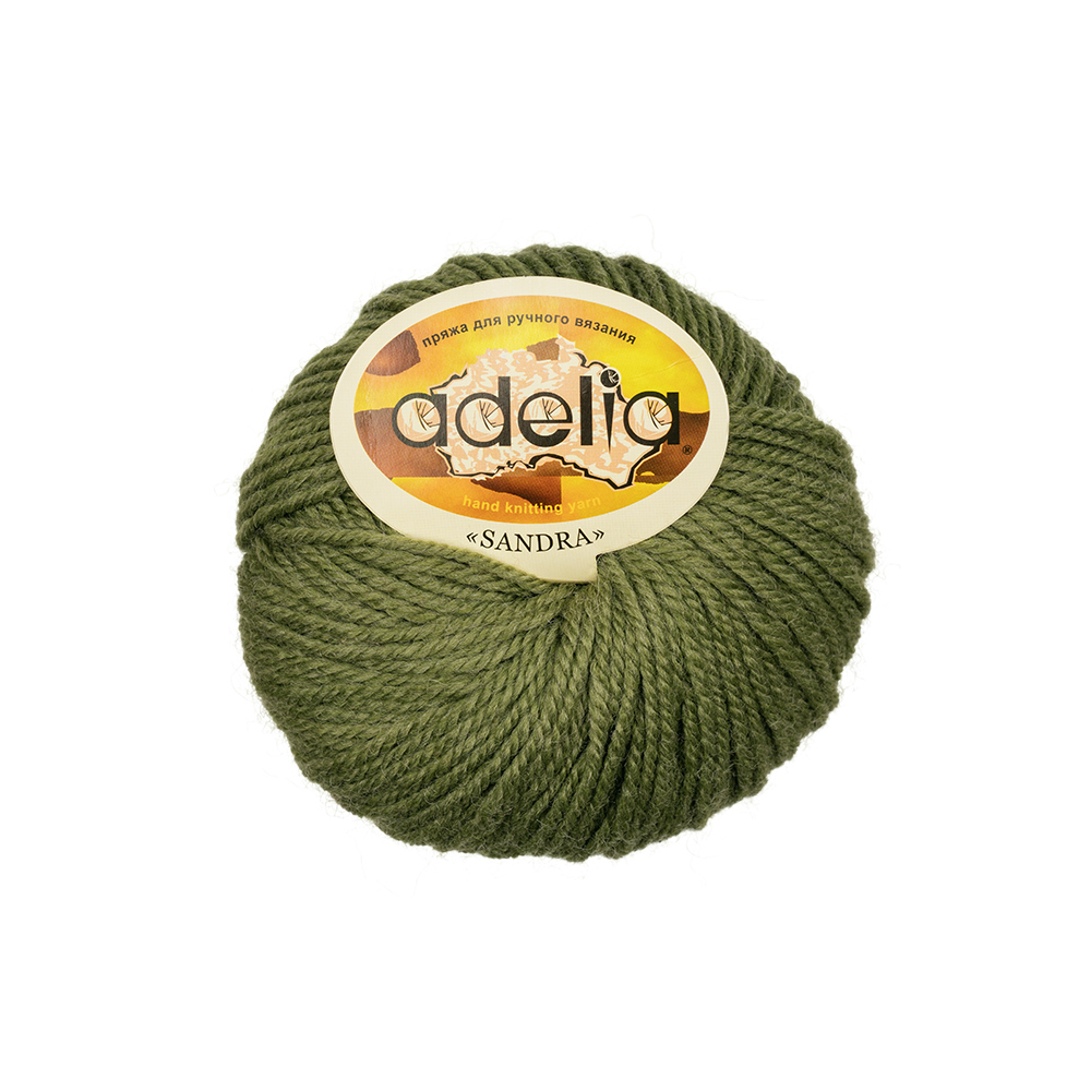 Пряжа Adelia Sandra, 10 шт. по 50 г, 50% шерсть, 50% акрил, 90 м №05 т.оливковый, Зеленый, SANDRA
Пряжа Adelia Sandra, 10 шт. по 50 г, 50% шерсть, 50% акрил, 90 м №05 т.оливковый, Зеленый, SANDRA