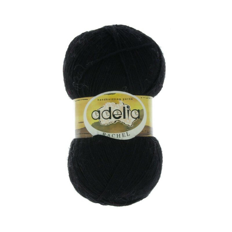 Пряжа Adelia Rachel 90% шерсть, 10% полиэстер №02 ЧЕРНЫЙ - 5 мотков по 100 г, "RACHEL"
Пряжа Adelia Rachel 90% шерсть, 10% полиэстер №02 ЧЕРНЫЙ - 5 мотков по 100 г, "RACHEL"