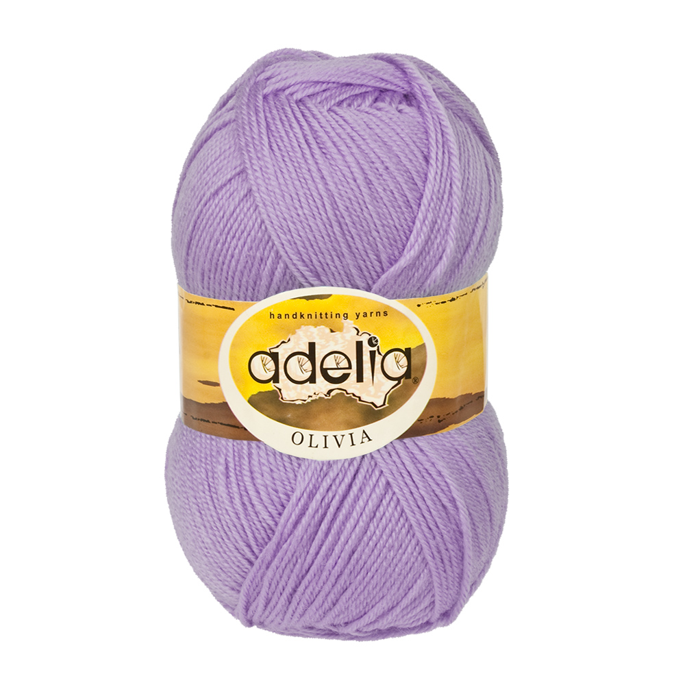 Пряжа Adelia Olivia, 5 шт. по 100 г, набор, 60% акрил, 40% шерсть 250 м №13 св.фиолетовый, OLIVIA
Пряжа Adelia Olivia, 5 шт. по 100 г, набор, 60% акрил, 40% шерсть 250 м №13 св.фиолетовый, OLIVIA