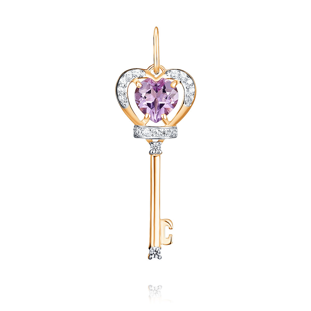 Кулон из красного золота с аметистом/фианитом ADAMAS 34039251/01-А50Д-653, 34039251/01-А50Д-653
Кулон из красного золота с аметистом/фианитом ADAMAS 34039251/01-А50Д-653, 34039251/01-А50Д-653