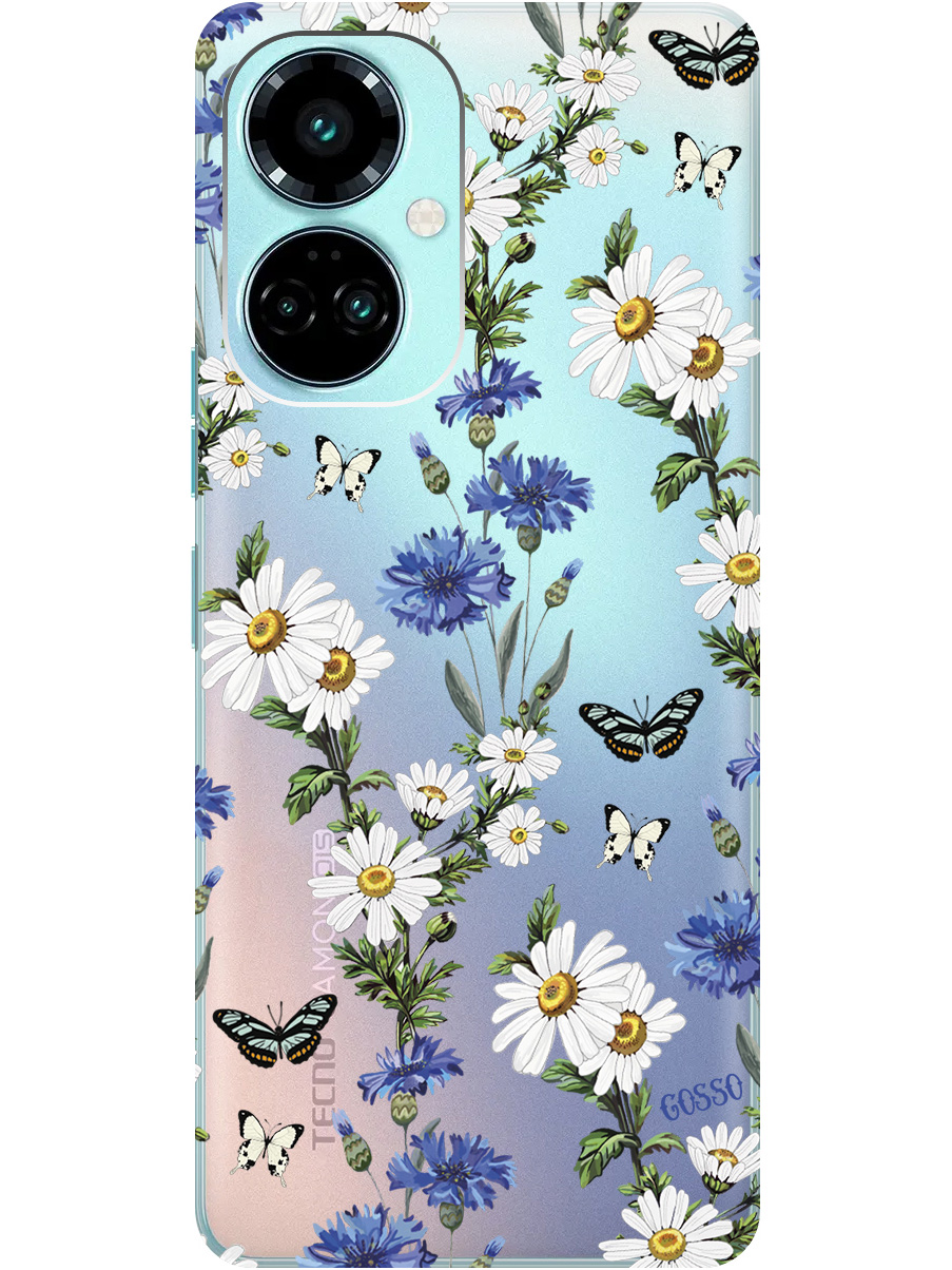 Силиконовый чехол на Tecno Camon 19 / 19 Pro с рисунком "Hello, Camomiles" прозрачный, Прозрачный;голубой;зеленый, 20011878
Силиконовый чехол на Tecno Camon 19 / 19 Pro с рисунком "Hello, Camomiles" прозрачный, Прозрачный;голубой;зеленый, 20011878
